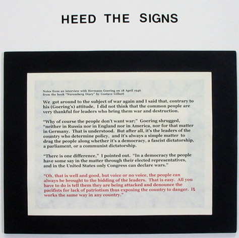 heed the signs (detail)